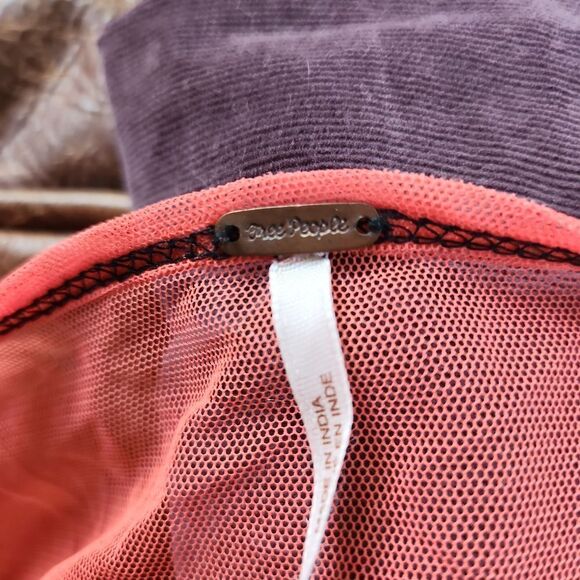 Free People Orange Bell Sleeves size M - Picture 7 of 9